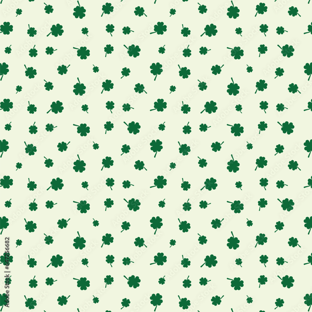 seamless clover pattern background vector illustration by shabrina iqlil