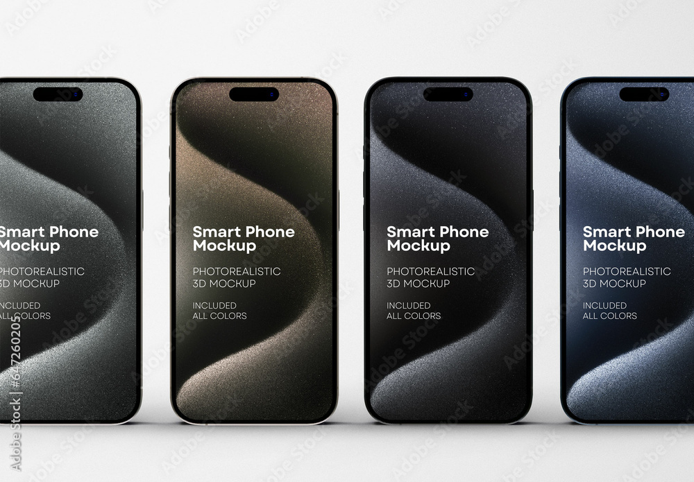 Three Smartphone Mockup Presentation – Modern Devices with Dynamic ...