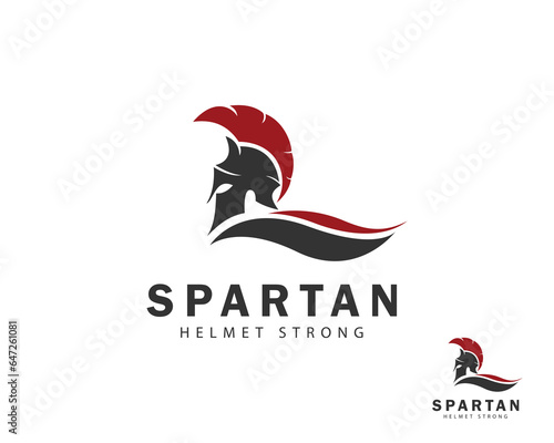 Spartan logo design. Warrior sport team symbol