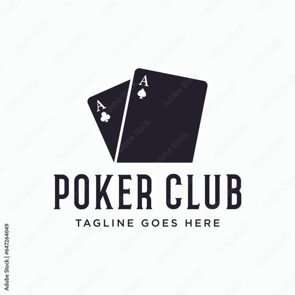 Premium ace poker card template logo element. Logo for gambling games, casinos, tournaments and clubs. Premium ace poker card template logo element. Logo for gambling games, casinos, tournaments and clubs.