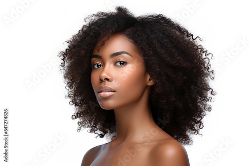 Portrait of beautiful young black woman 