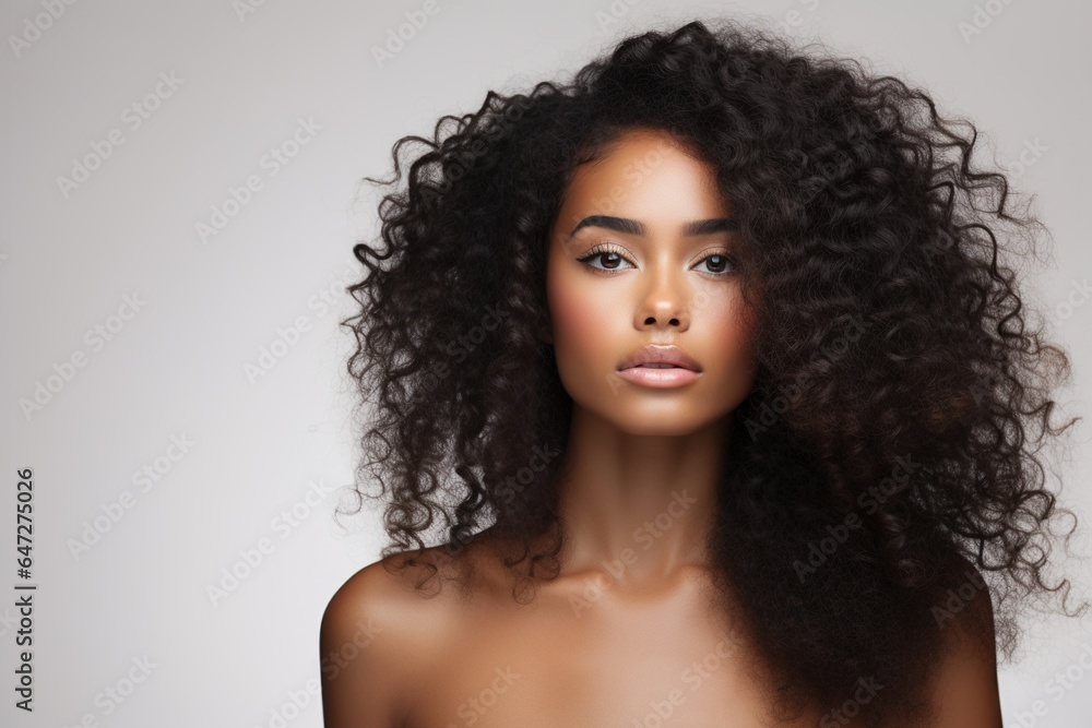 Portrait of beautiful young black woman Portrait of beautiful young black woman