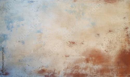 Beautiful Abstract Grunge Decorative  red brown blue Stucco Wall Background. Art Rough Stylized Texture Banner With Space For Text, Generative AI © Reeta