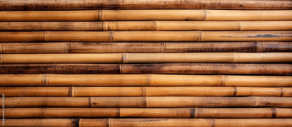 Background texture of an aged brown bamboo fence Background texture of an aged brown bamboo fence