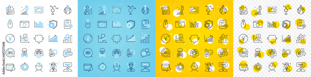 Vector icons set of Swipe up, Graph chart and Calendar line icons pack for web with Lungs, Difficult stress, Spf protection outline icon. Cloud system, Puzzle, Recovery internet pictogram. Vector Vector icons set of Swipe up, Graph chart and Calendar line icons pack for web with Lungs, Difficult stress, Spf protection outline icon. Cloud system, Puzzle, Recovery internet pictogram. Vector