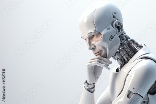 android robot thinking