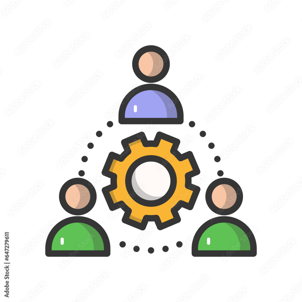 Team management Vector Icon
Team management Vector Icon