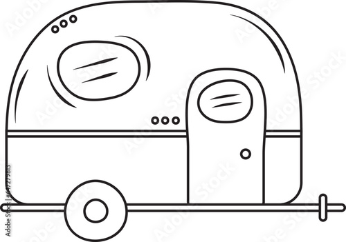 Camper Trailer Outline