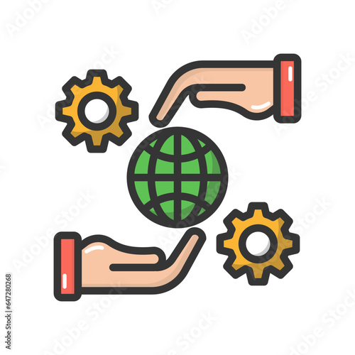 Global preferences Vector Icon

