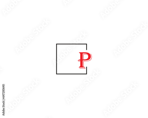 P creative logo design element