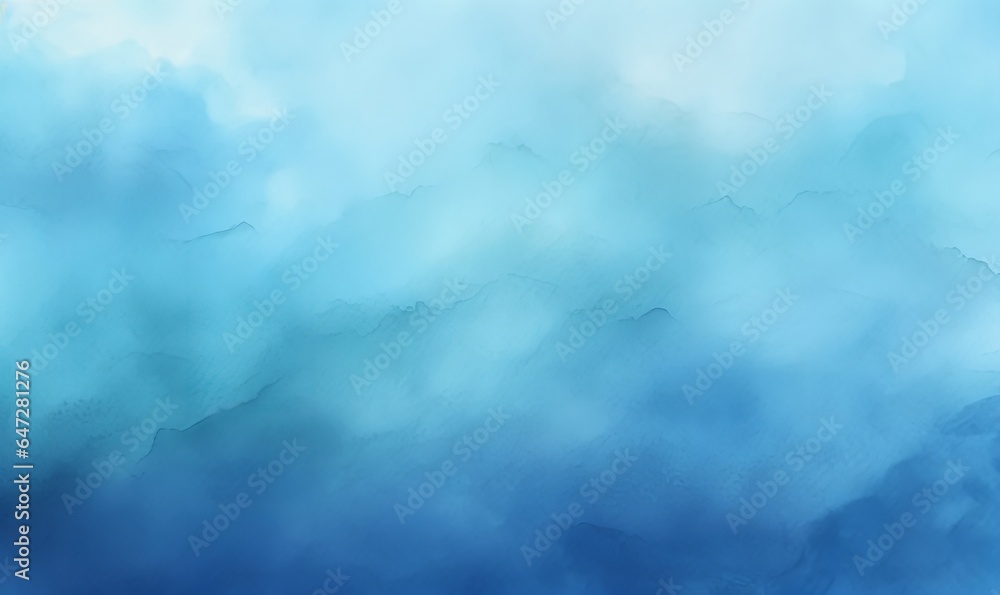 Blue azure abstract watercolor background for textures backgrounds and web banners design, Generative AI