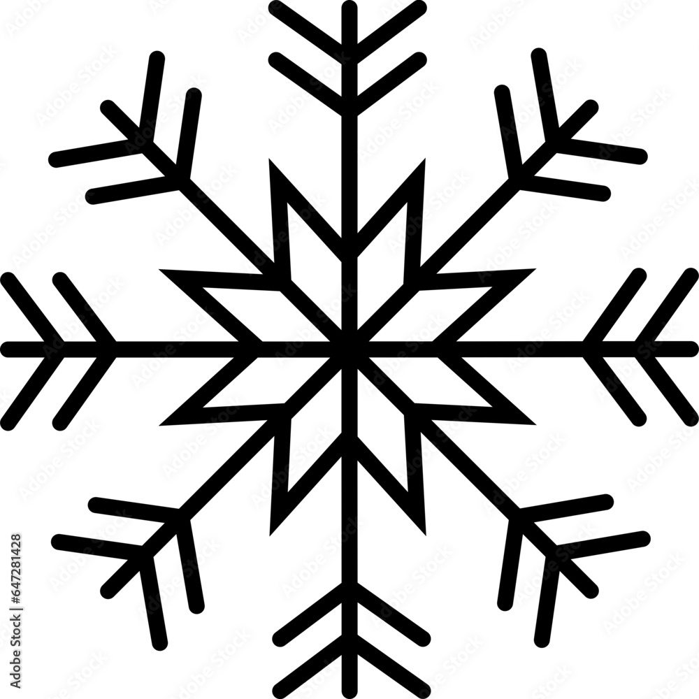 Snowflake Outline Snowflake Outline