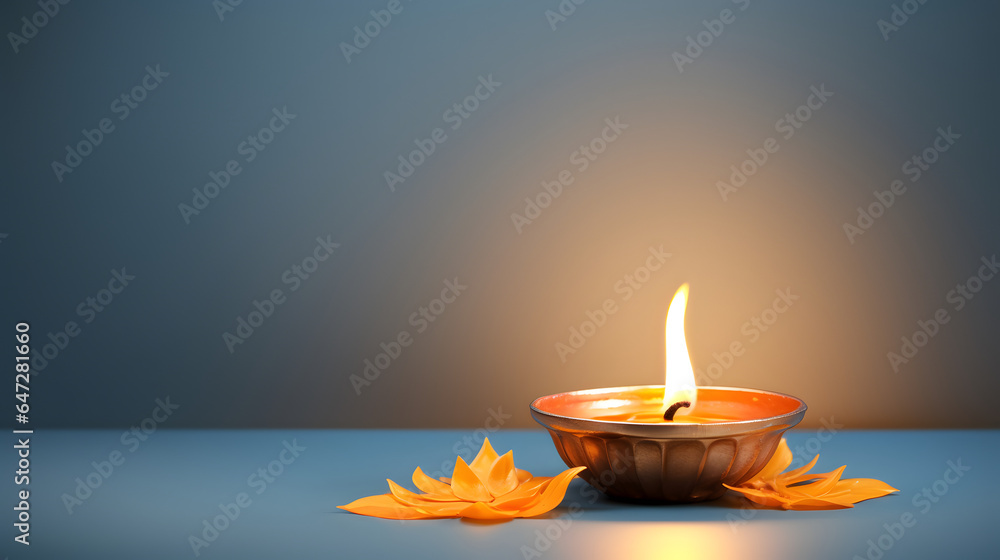 Oil lamp decoration in Diwali festival. Oil lamp decoration in Diwali festival.