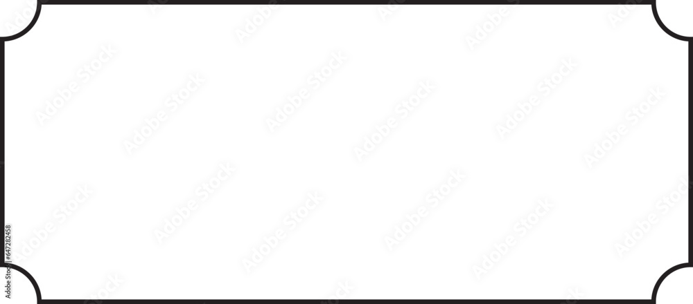 Obraz premium Coupon Voucher Outline