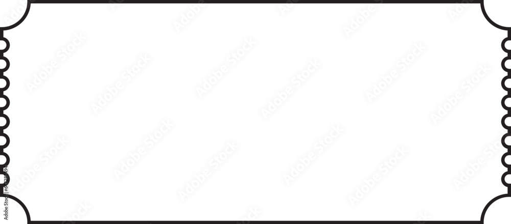 Coupon Voucher Outline Coupon Voucher Outline