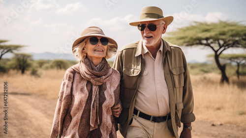 Cherished Moments: An Elderly Couple's Enjoyment of Retirement © Jugoslav