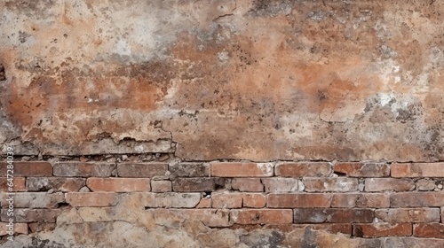 Old red brick wall background, abstract texture pattern backdrop