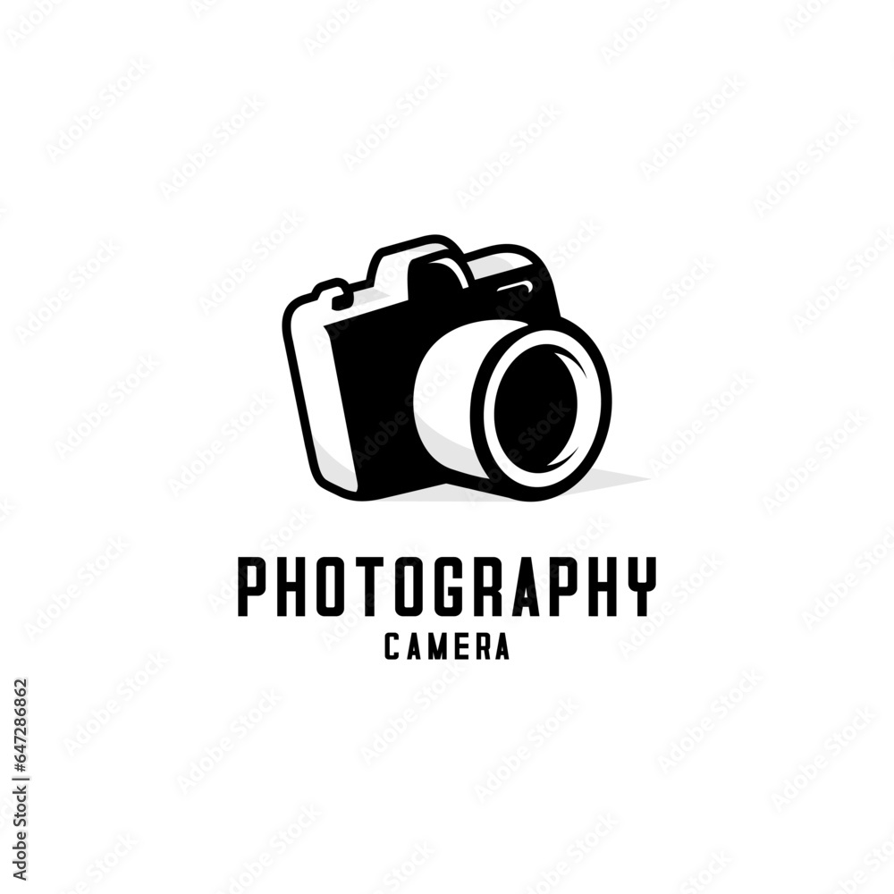 digital camera logo vector design on a white background digital camera logo vector design on a white background