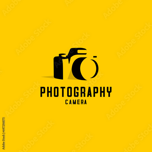digital camera logo vector design on a white background