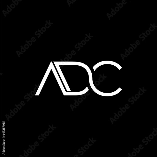 ADC Letter Initial Logo Design Template Vector Illustration