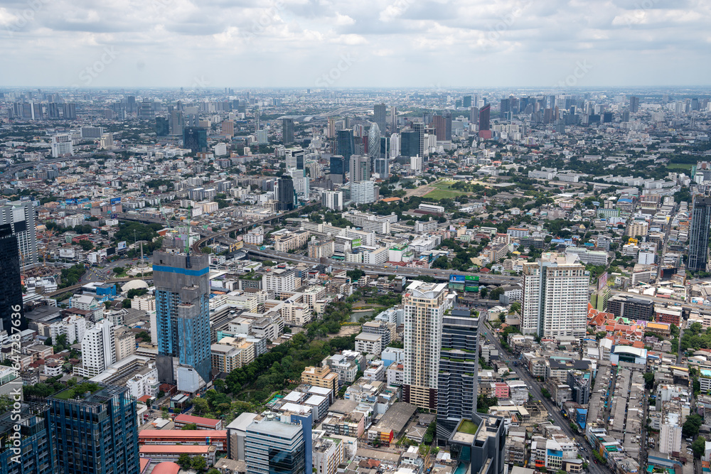 View the Cityscape and Buildings of Bangkok in Thailand Asia