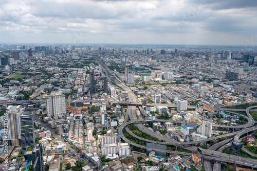 View the Cityscape and Buildings of Bangkok in Thailand Asia © Willi