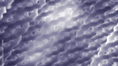 Animation of white triple helix collagen molecules (Tropocollagen). Collagen plays a role in strengthening skin as well as elasticity and hydration. Anti-aging and anti-wrinkle concept