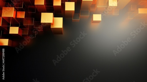 Design template for Gold Colored Cubes