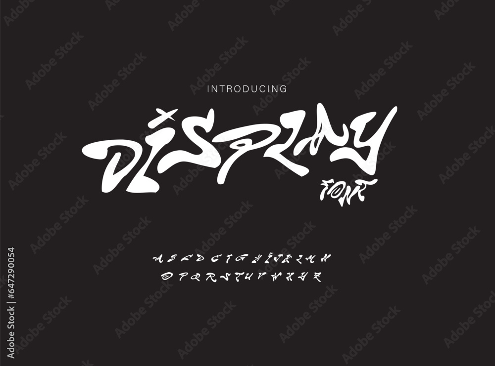 display custom font ,street font, alpabhet for logo, poster, banner