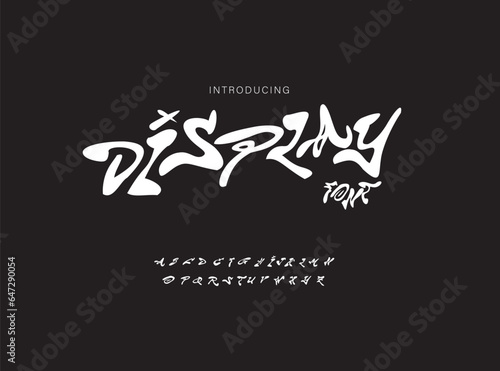 display custom font ,street font, alpabhet for logo, poster, banner. typography typeface