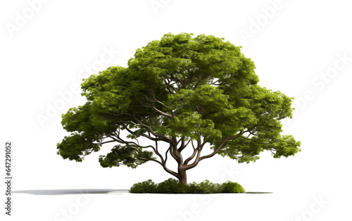 Thicket Tree Isolated on a Transparent Background PNG. Generative AI