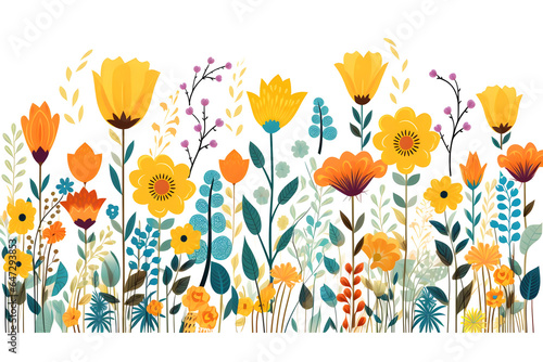 spring flowers background