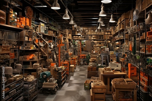 Fotografija Warehouse built for customer convenience to self-select items in a hardware store