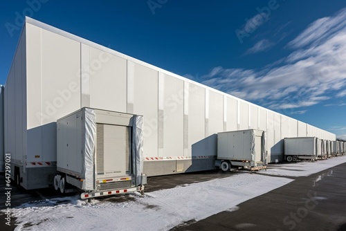 Building refrigerated storage facility. Generative AI