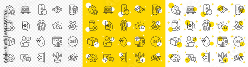 Outline Freezing water, Office box and Seo phone line icons pack for web with Best result, Wallet, Online question line icon. Survey, Microphone, Air conditioning pictogram icon. Vector