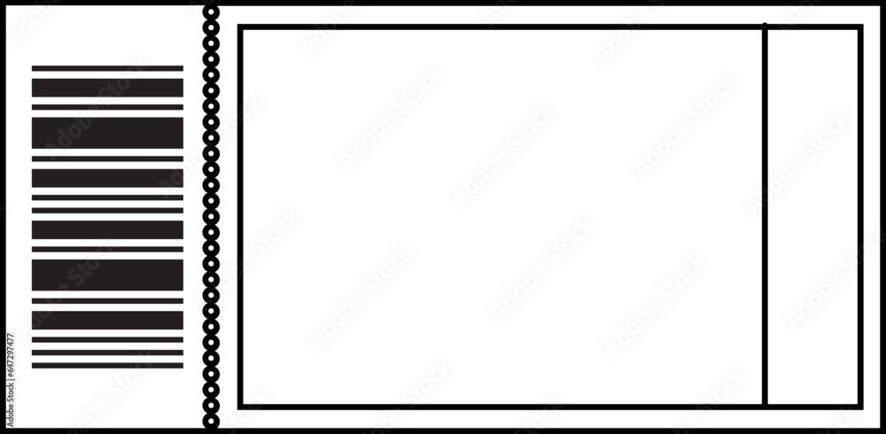 Movie and Cinema Ticket Outline Movie and Cinema Ticket Outline