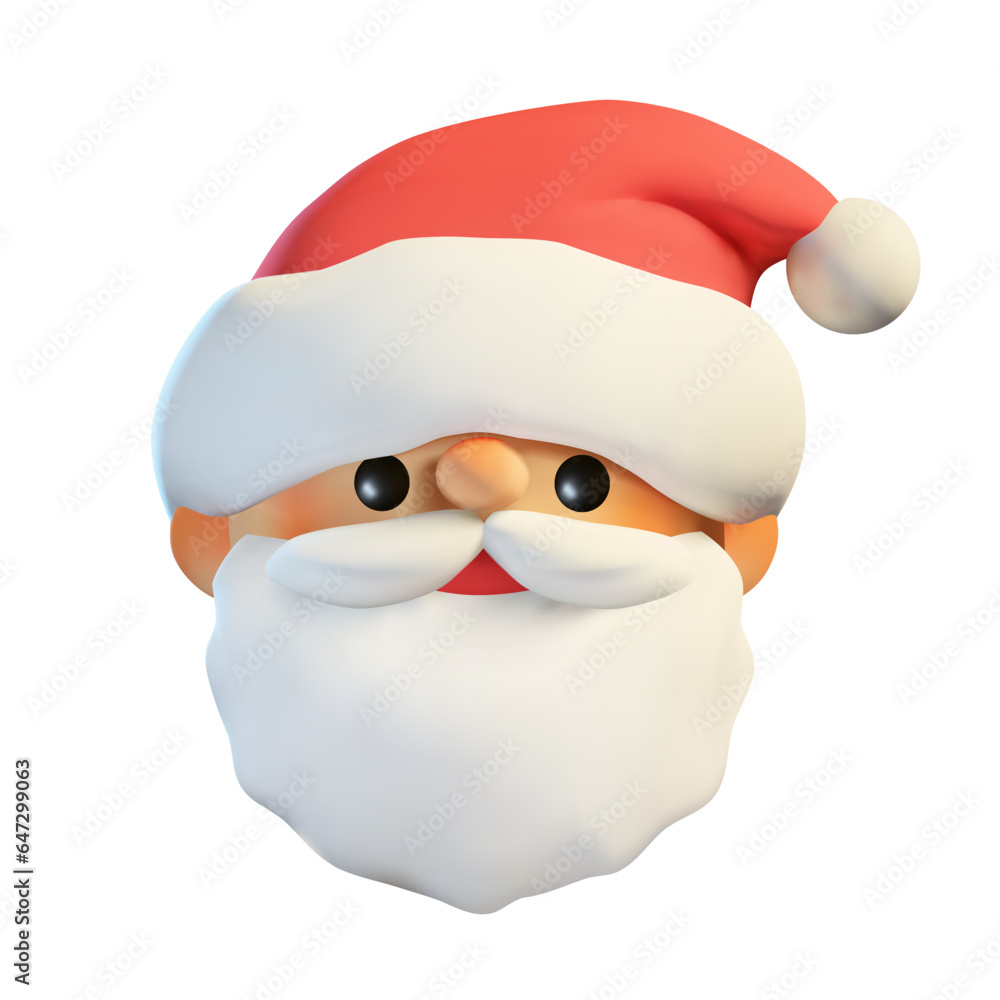 Santa claus. 3d vector illustration. Santa claus. 3d vector illustration.