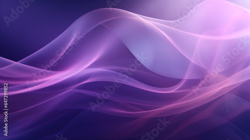Purple Dreamscape: Violet and Lavender Abstract Waves as Creative Wallpaper and Presentation Backgrounds
