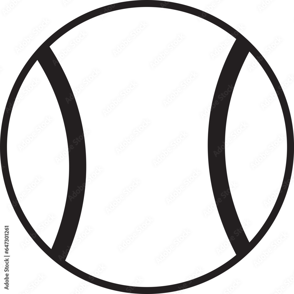 Tennis Ball Outline Tennis Ball Outline