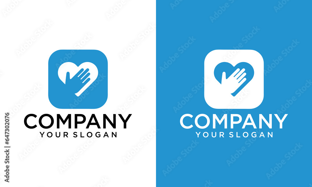 Love And Care Logo, Charity Logo,Foundation Logo, Hand + People + Love, Logo Template Love And Care Logo, Charity Logo,Foundation Logo, Hand + People + Love, Logo Template