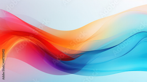 Colorful Wave Abstractions  Multicolored Artistry for Captivating Screen Displays and Creative Visual Presentations