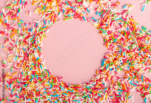 Candy Sprinkle, Donut Rainbow Sprinkles, Sweet Color Glaze, Small Vermicelli