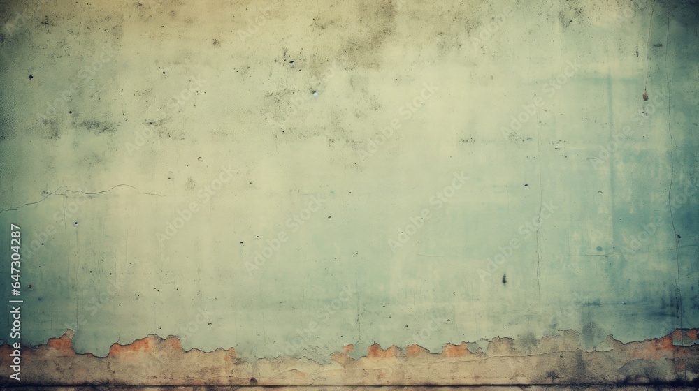 Beautiful abstract grunge blue painted wall background with copy space, old cracked paint.