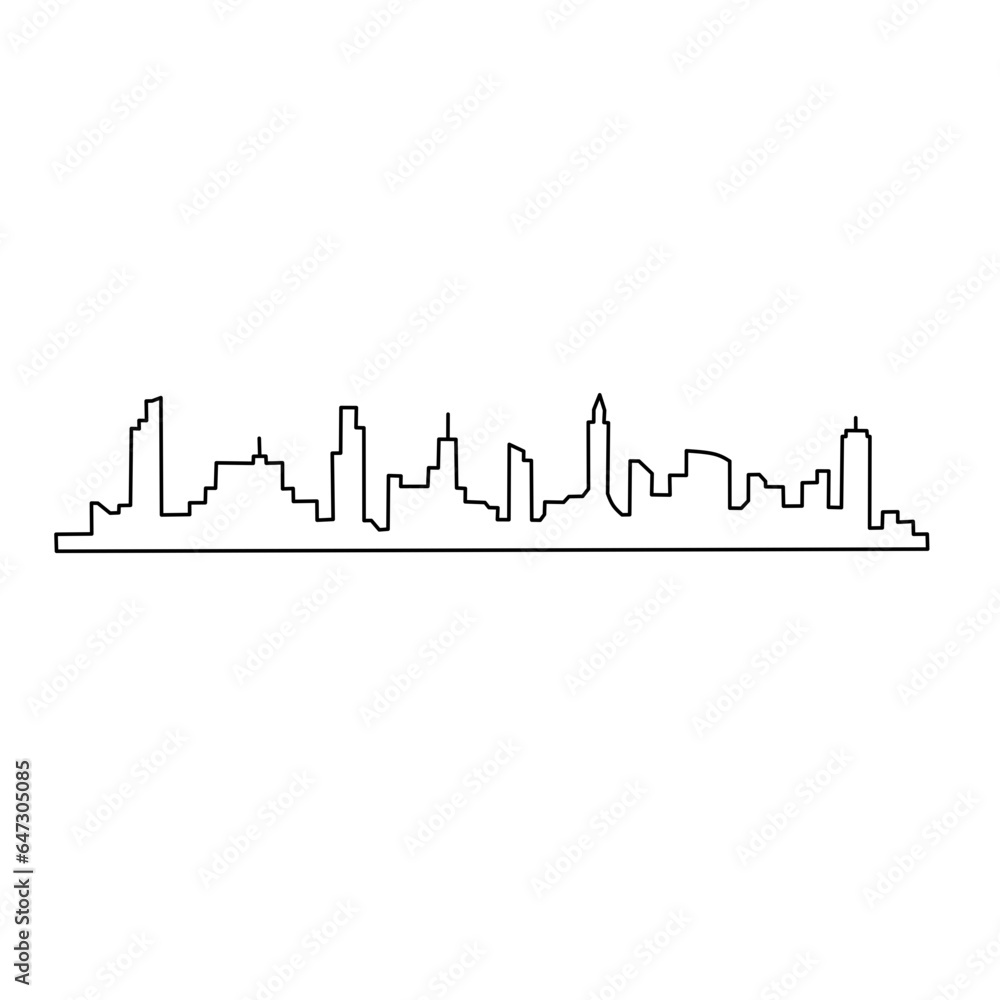 City sketch line design