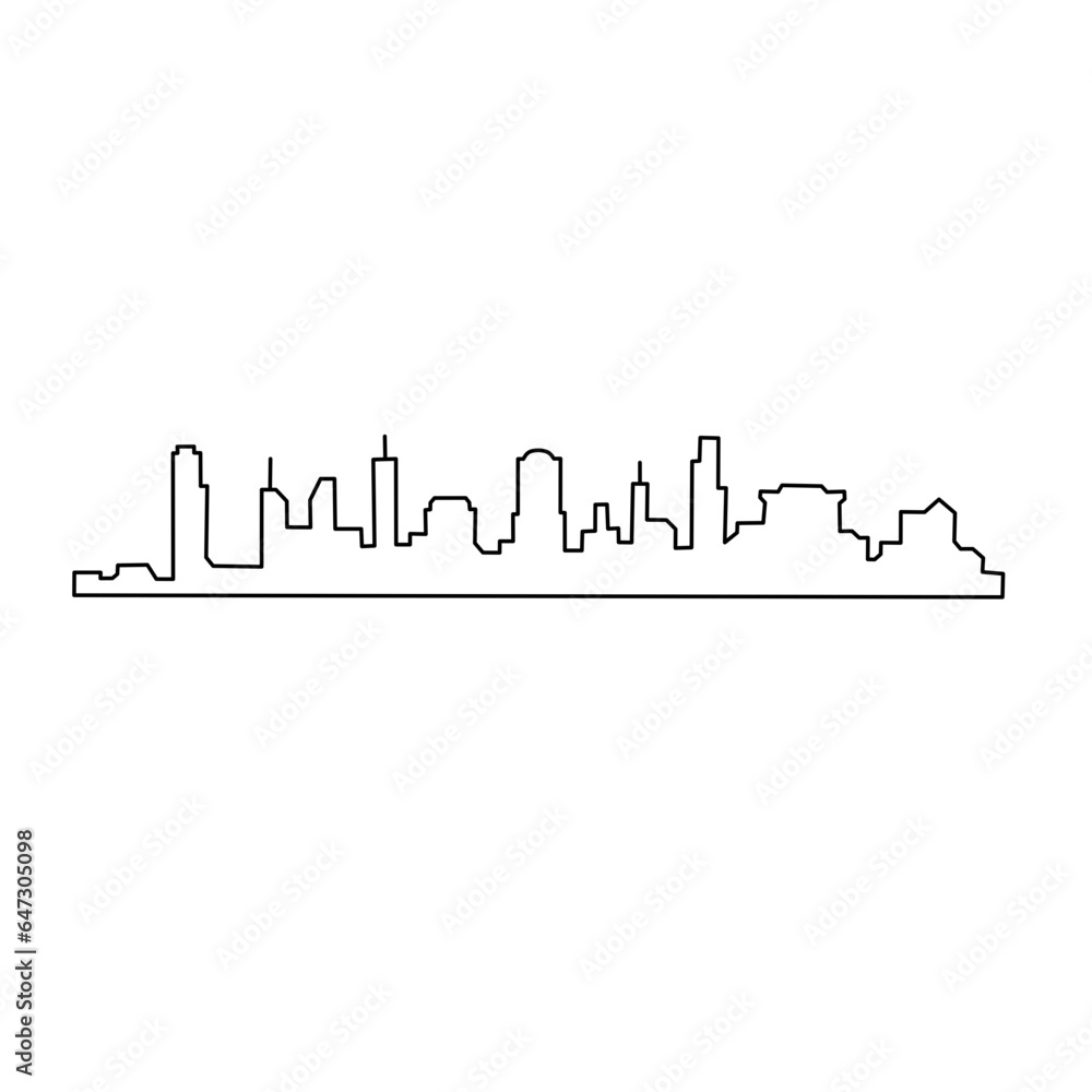 City sketch line design City sketch line design