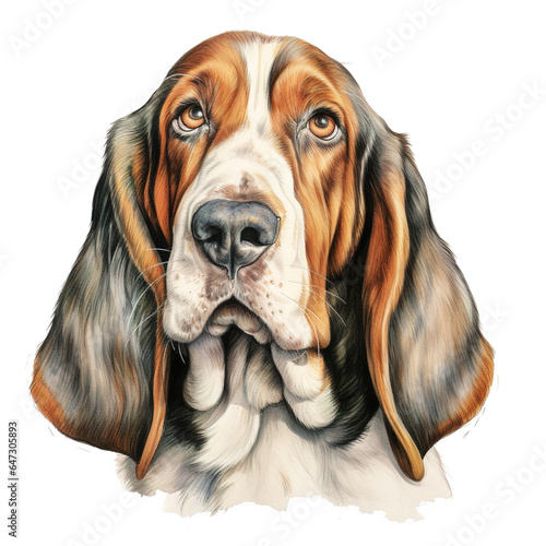 Fotografie, Tablou Portrait of basset hound dog