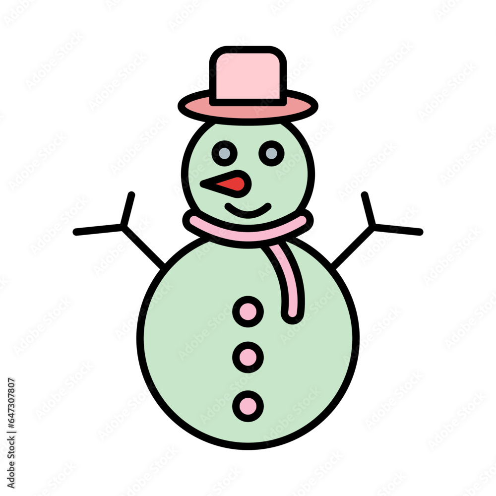 Snowman Icon Design Snowman Icon Design