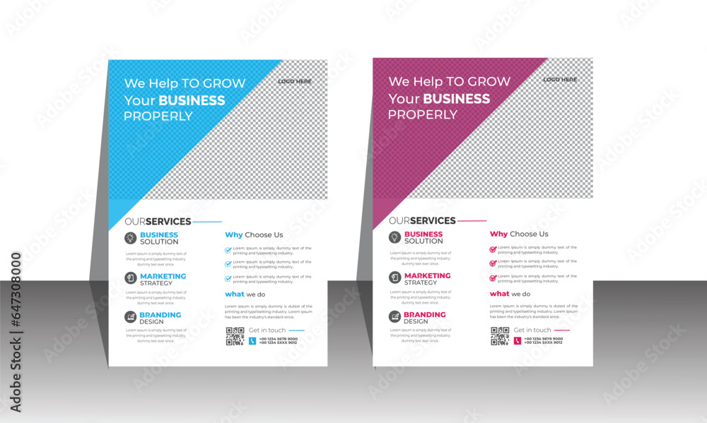 Fototapeta premium Creative Business Brochure Flyer Design. Modern Flyer Vector Template.