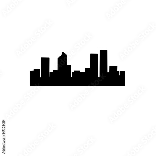 Vector silhouette of city