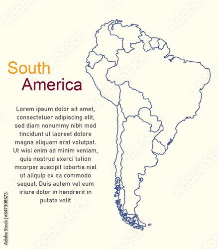 blank map of South America printable outline map of South America